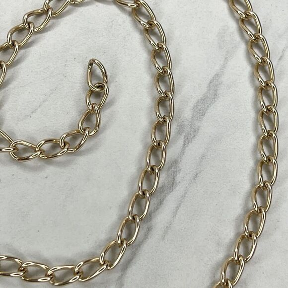 Skinny Gold Tone Dainty Chain Link Belt XS/S ✨ - Picture 2 of 9